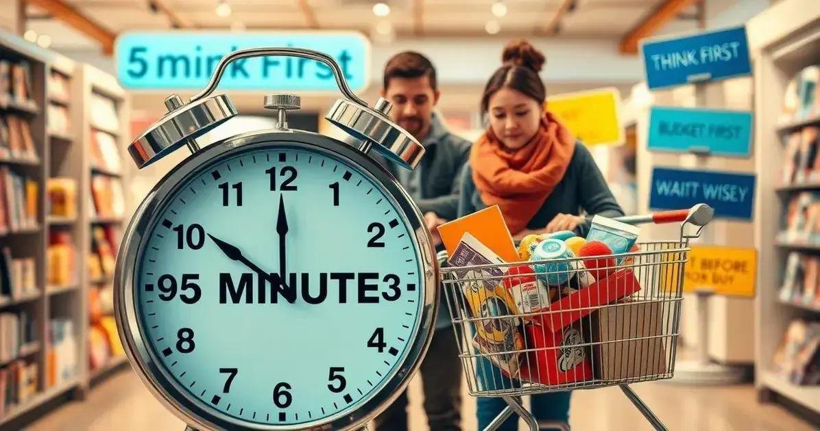 A Regra dos 5 Minutos para Evitar Compras por Impulso em Família