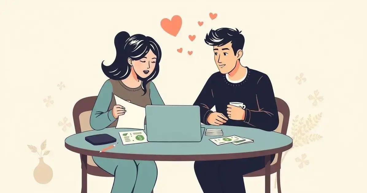 Superando conflitos financeiros em um relacionamento